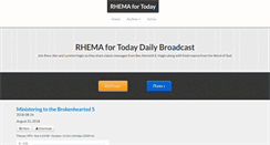 Desktop Screenshot of podcasts.rhema.org